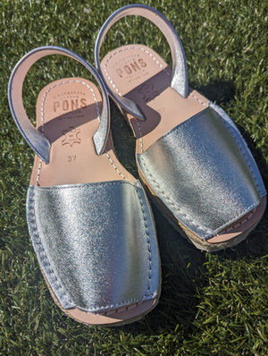 Espadrille - Metallic SILVER