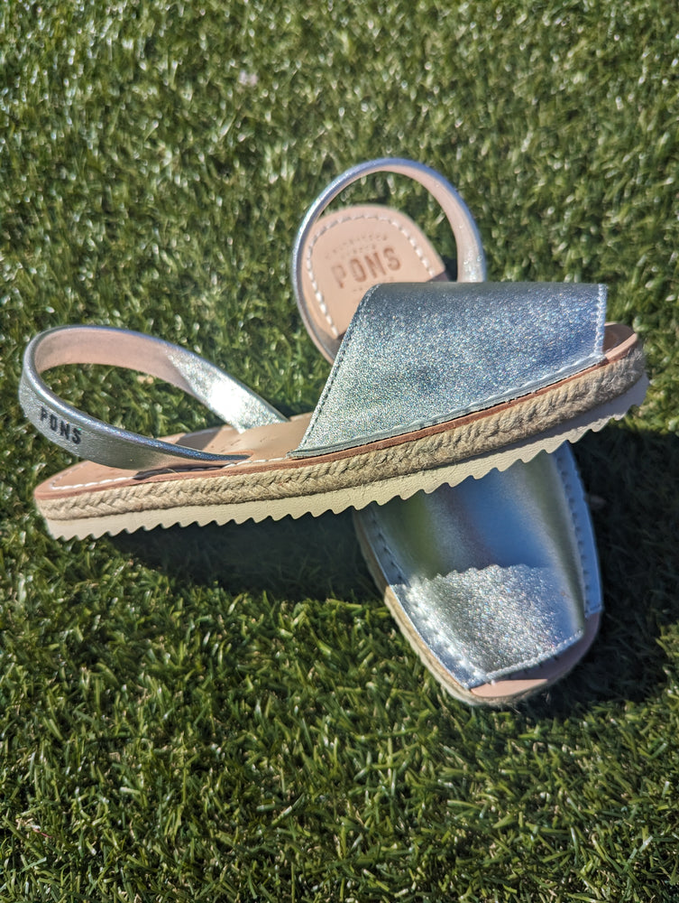 Espadrille - Metallic SILVER