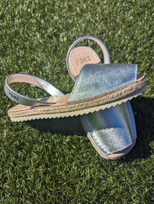 Espadrille - Metallic SILVER