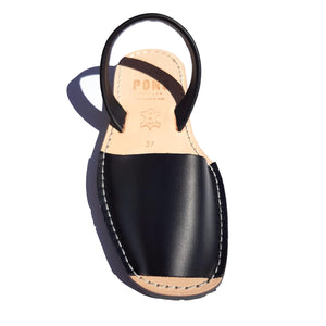 Leather BLACK - Menorca Sandals - Menorca Sandals