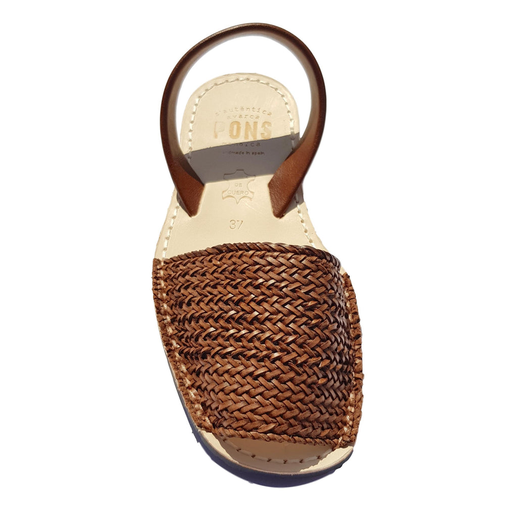 
            
                Load image into Gallery viewer, Braided tan woven huarache sandal
            
        