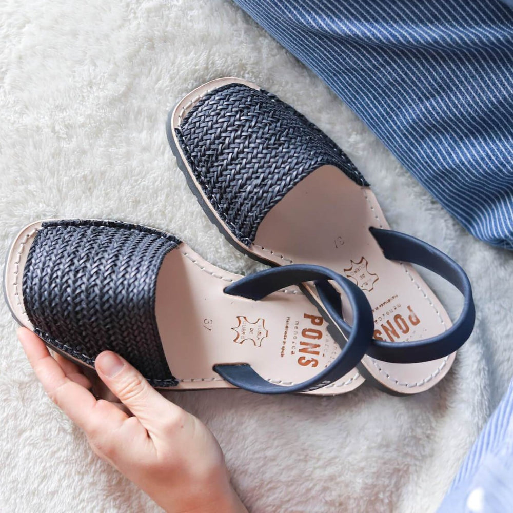 Charcoal braided leather flatlay picture
