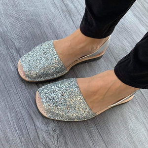 Glitter SILVER - Menorca Sandals - Menorca Sandals