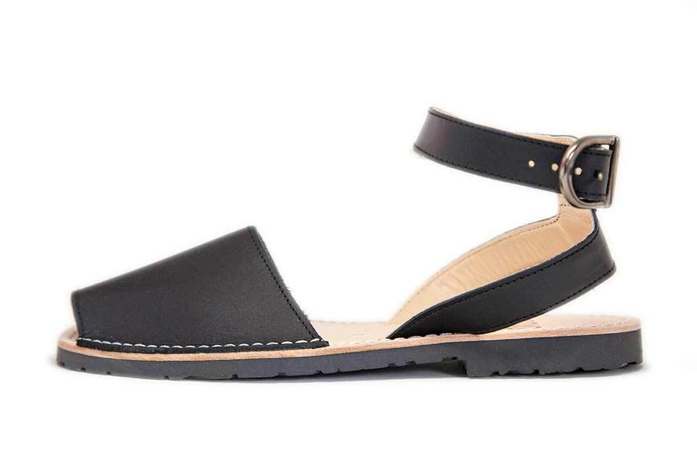 Ankle - Leather Black - Menorca Sandals - Menorca Sandals