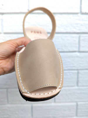 Close up view of the leather