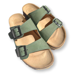 Slides in khaki green